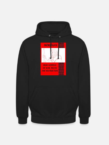 MÓRRÍGAN, IRISCHE KRIEGSGÖTTIN - Unisex Hoodie - Schwarz