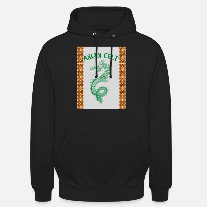 Celte asiatique - Sweat-shirt à capuche unisexe - noir