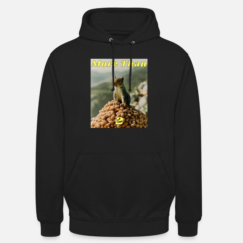 Plus de 2 - Sweat-shirt à capuche unisexe - noir