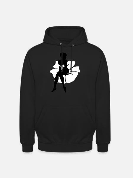 Mme Blume - Sweat-shirt à capuche unisexe - noir