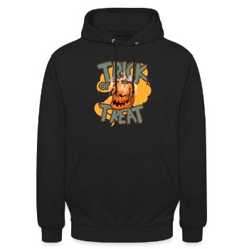 Süßes oder Saures - Unisex Hoodie - Schwarz - Vorne - Alina (178cm) & Michal (187cm)