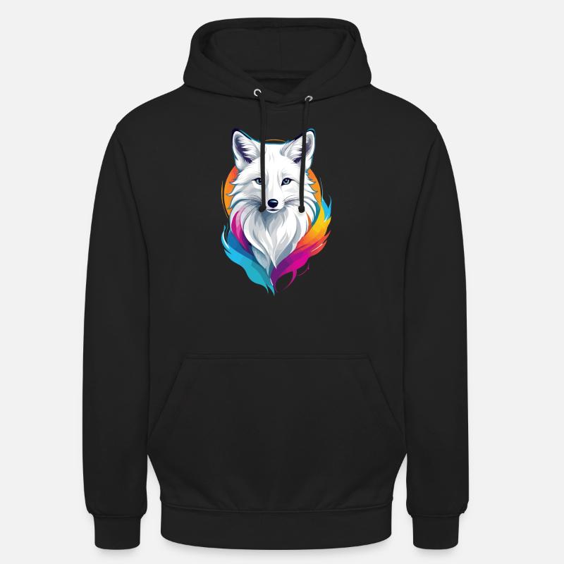Polarfuchs - Unisex Hoodie - Schwarz