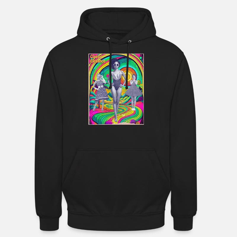 Affiche Élégance Classique - Sweat-shirt à capuche unisexe - noir