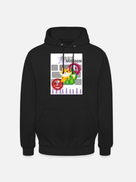 Fake mission. Bank robbery. - Unisex Hoodie - black