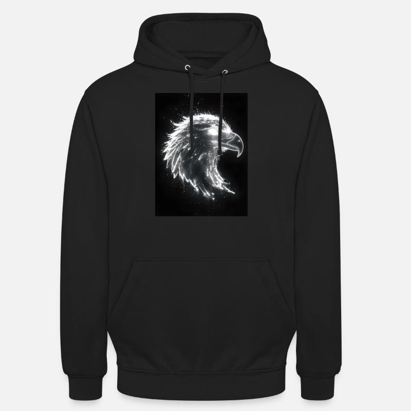 Eagle Silhouette Light Gift - Sweat-shirt à capuche unisexe - noir