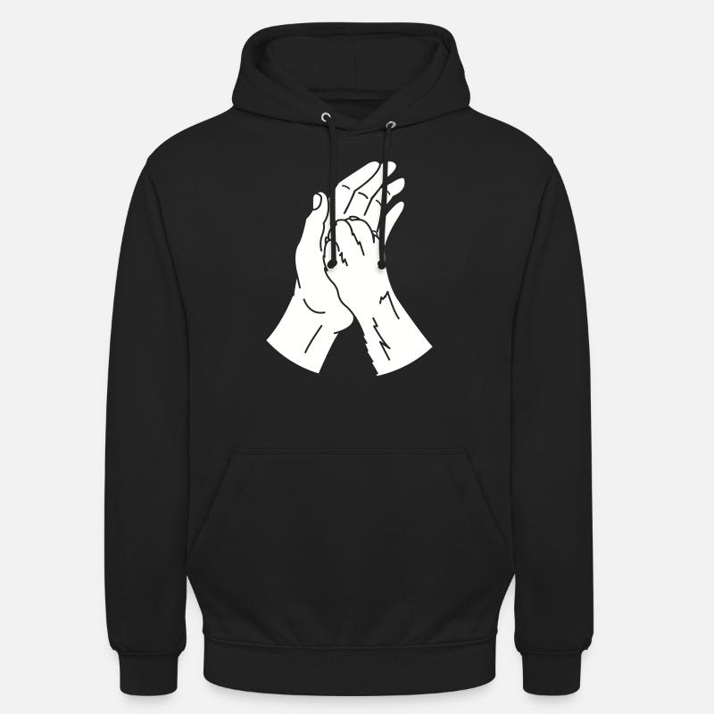Animal Patte Main - Sweat-shirt à capuche unisexe - noir