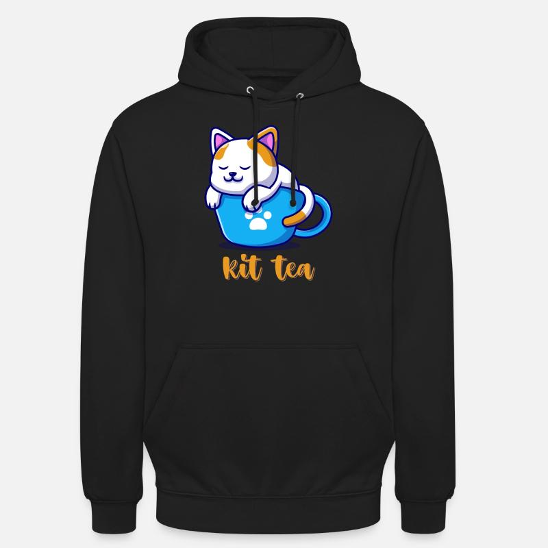 Chat - Sweat-shirt à capuche unisexe - noir