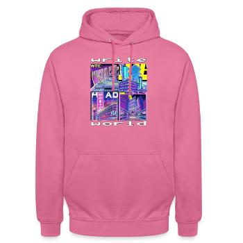 write world - Unisex Hoodie - Pink - Vorne - Alina (178cm) & Michal (187cm)