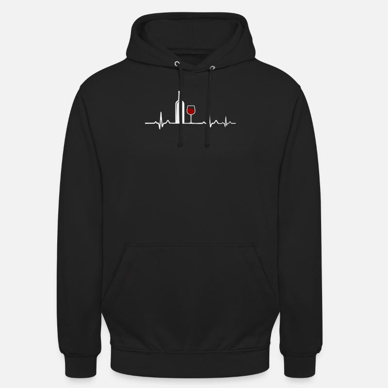 Wein - Unisex Hoodie - Schwarz