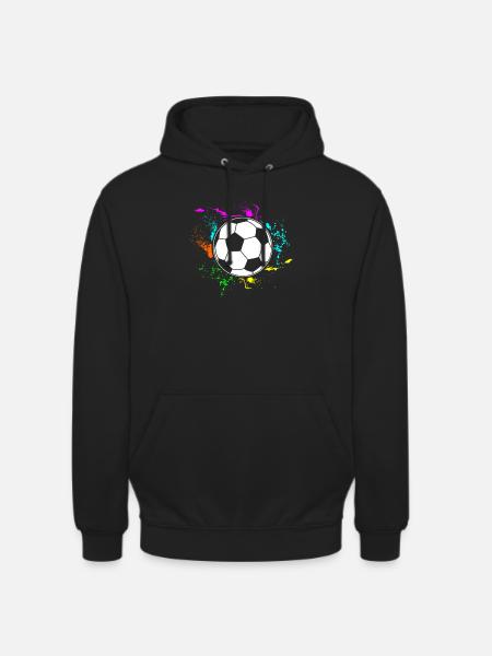 Fußball - Unisex Hoodie - Schwarz