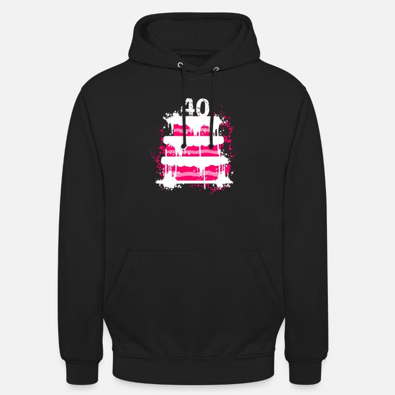 40ème anniversaire - Sweat-shirt à capuche unisexe - noir