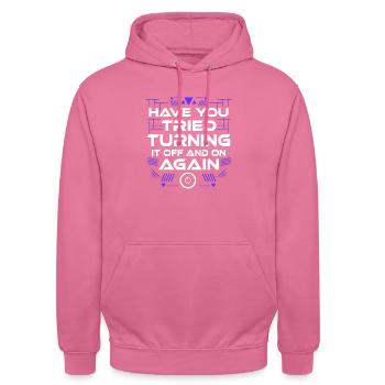 Computer Science Computer Scientist Funny Gift Math It I - Unisex Hoodie - pink - Front - Alina (178cm) & Michal (187cm)