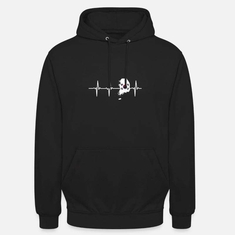Korea - Sweat-shirt à capuche unisexe - noir