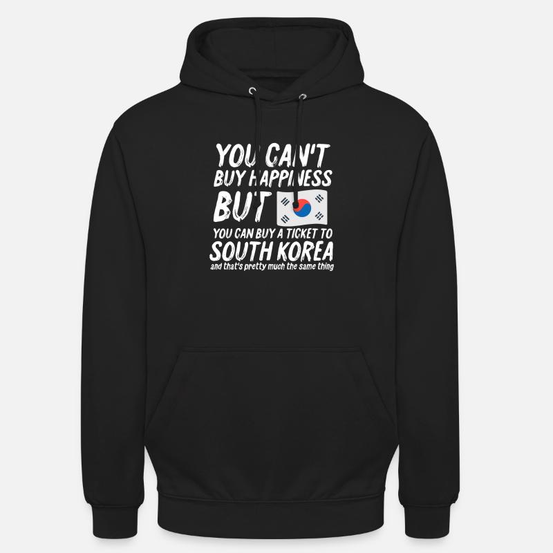 Korea - Sweat-shirt à capuche unisexe - noir