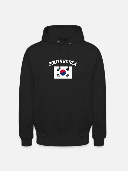 Korea - Sweat-shirt à capuche unisexe - noir