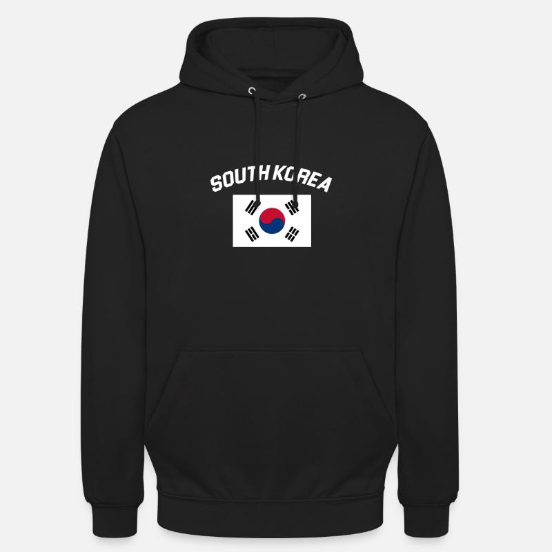Korea - Sweat-shirt à capuche unisexe - noir