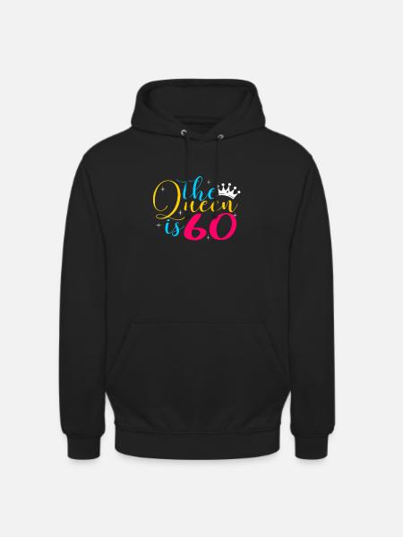 60ème anniversaire - Sweat-shirt à capuche unisexe - noir
