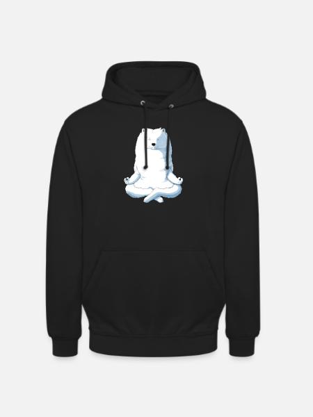 Samoyed Yoga - Unisex Hoodie - black