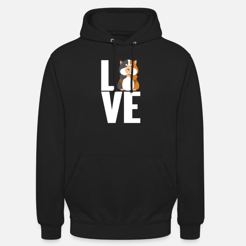 Cochon d'Inde - Sweat-shirt à capuche unisexe - noir