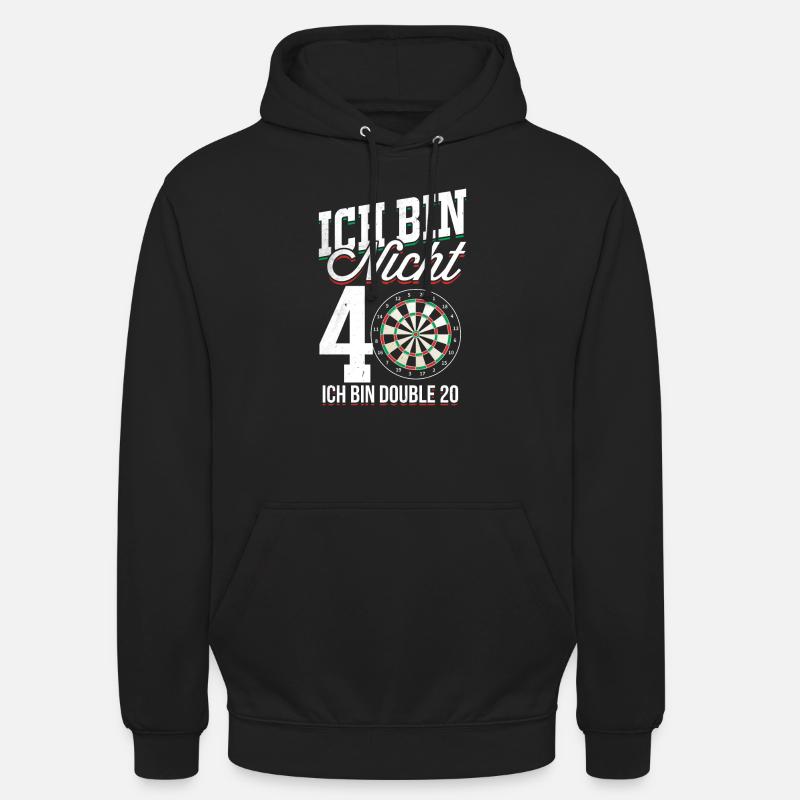 40e anniversaire - Sweat-shirt à capuche unisexe - noir