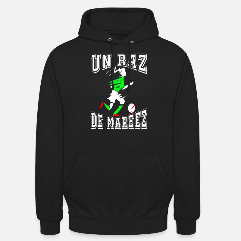 Un raz de marée ou raz de mareez Mahrez - Sweat-shirt à capuche unisexe - noir