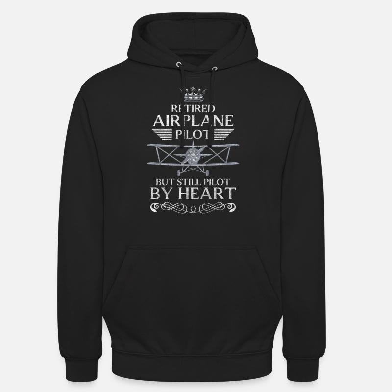 Pilot Flieger Flug Flugschule - Unisex Hoodie - Schwarz