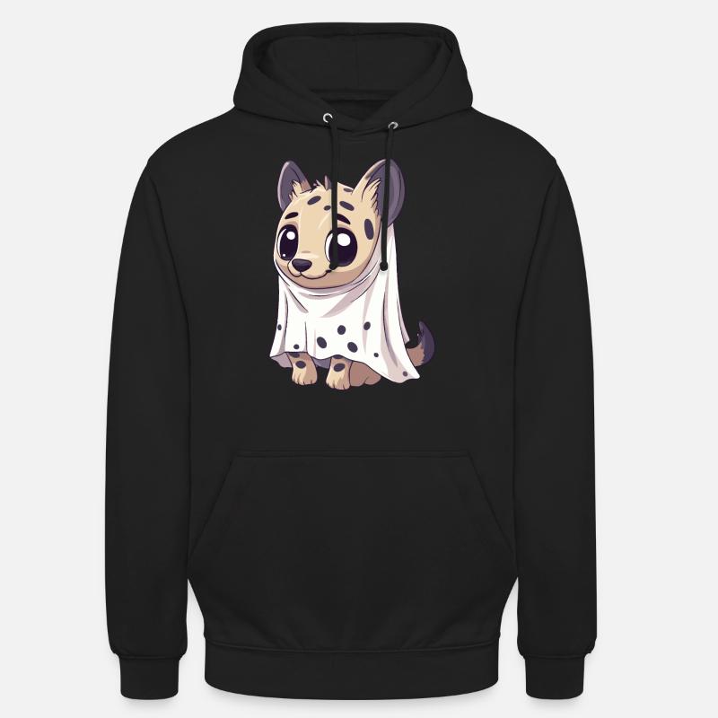 Hyäne Halloween Comic Geist - Unisex Hoodie - Schwarz