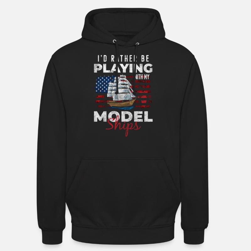 Schiff Modellbauer Schifffahrt - Unisex Hoodie - Schwarz