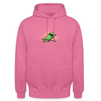 Eis am Stiel Sonnenbad Geschenk - Unisex Hoodie - Pink - Vorne - Alina (178cm) & Michal (187cm)
