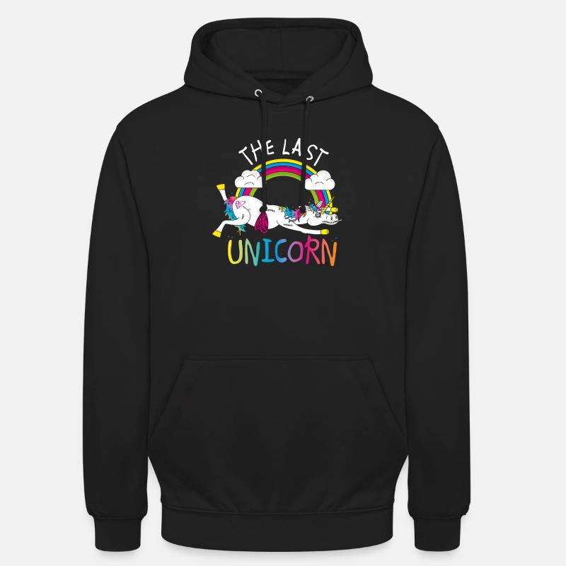 Das letzte Einhorn - Unisex Hoodie - Schwarz