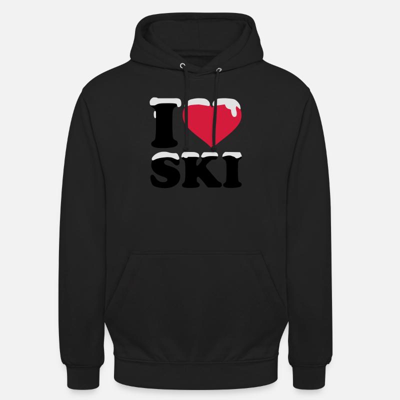 Ski - Unisex Hoodie - Schwarz