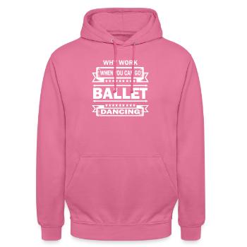 Dancing Dance Music - Unisex Hoodie - pink - Front - Alina (178cm) & Michal (187cm)