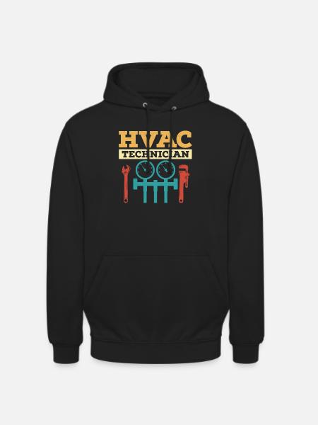 HVAC Technician AC Tech Installer - Unisex Hoodie - black