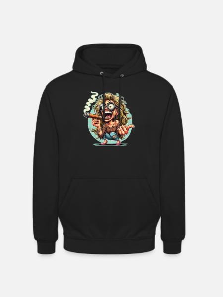Cigare femme folle - Sweat-shirt à capuche unisexe - noir
