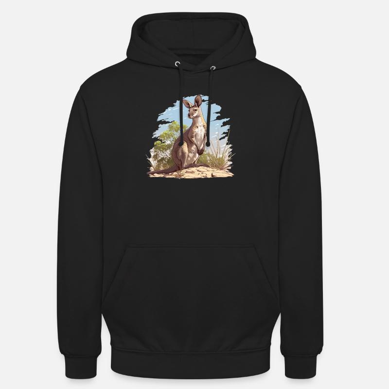Wallabies Wallaby - Sweat-shirt à capuche unisexe - noir
