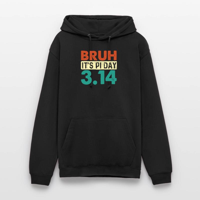 Bruh It’s Pi Day 3.14 Math Nerd Meme Unisex Hoodie
