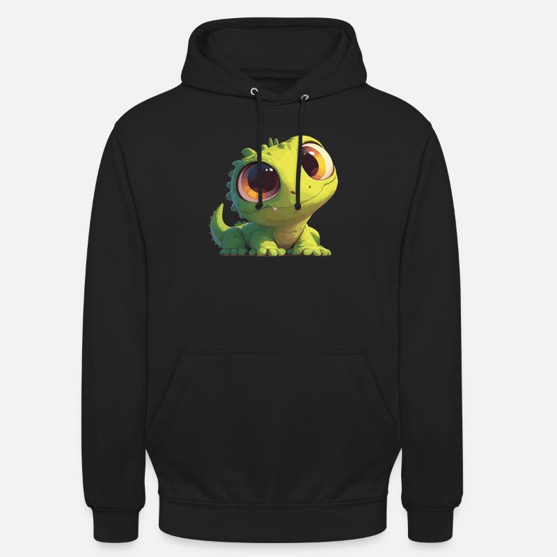 Lucertole Lucertole - Felpa con cappuccio unisex - nero