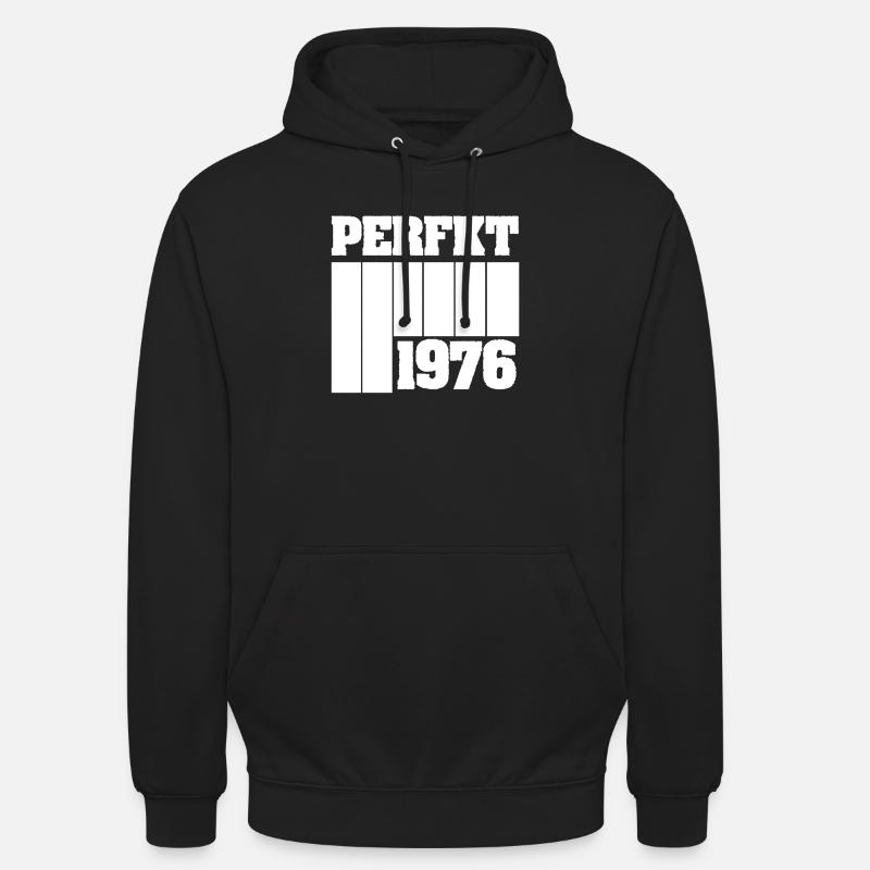 Unique 1976 - Sweat-shirt à capuche unisexe - noir
