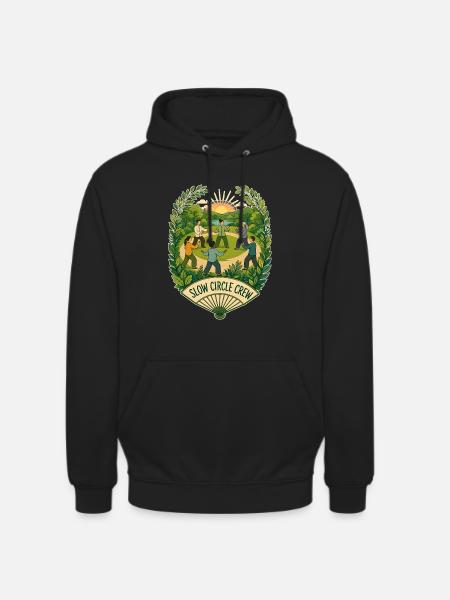 SLOW CIRCLE CREW Clouds - Unisex Hoodie - black