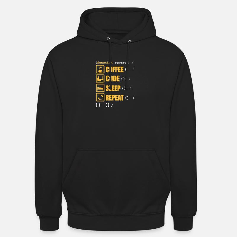 programmeur - Sweat-shirt à capuche unisexe - noir