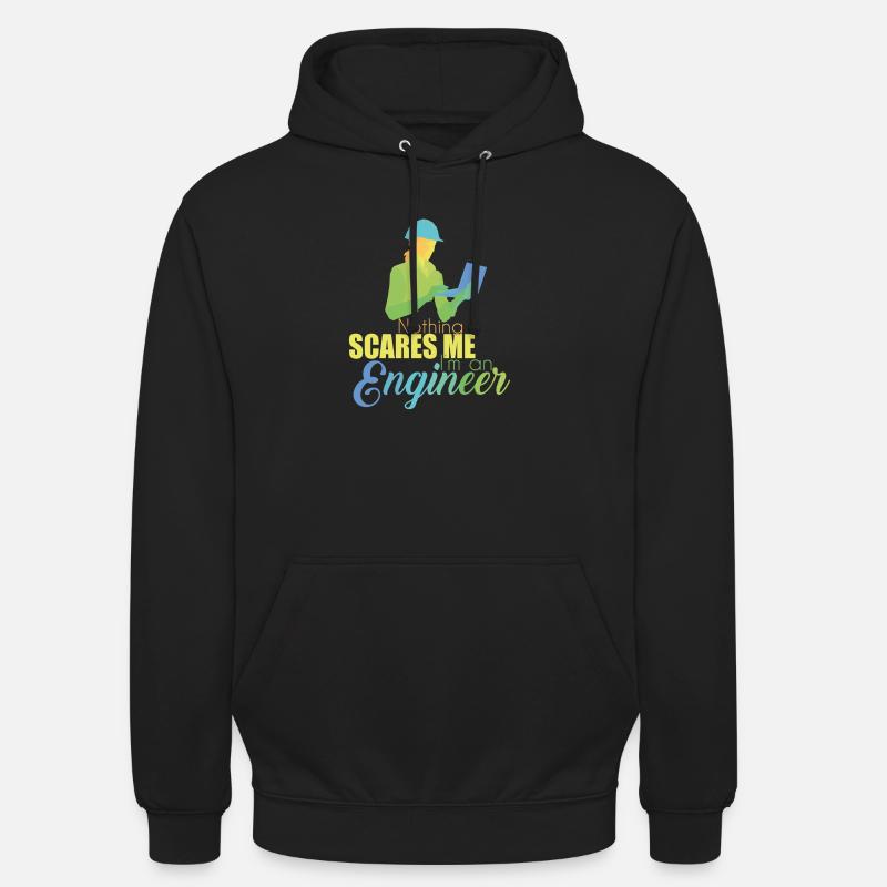 Engineer Engineer Technician Electrical Engineering Mechanical Engineering - Unisex Hoodie - black