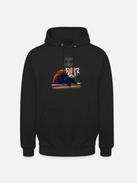 Roux et sauvage - Sweat-shirt à capuche unisexe - noir