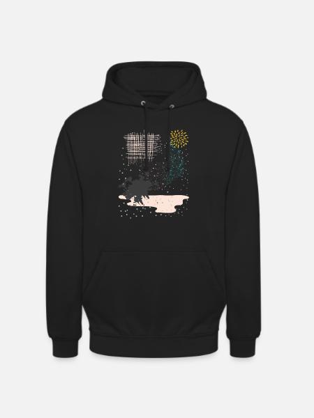 Farbklekse - Unisex Hoodie - Schwarz
