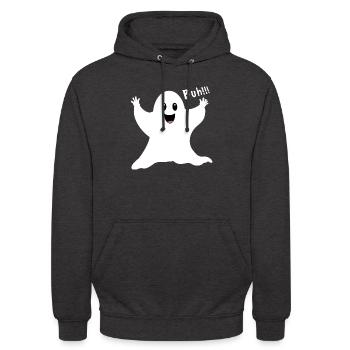 Gespenst - Unisex Hoodie - Anthrazit - Vorne - Alina (178cm) & Michal (187cm)