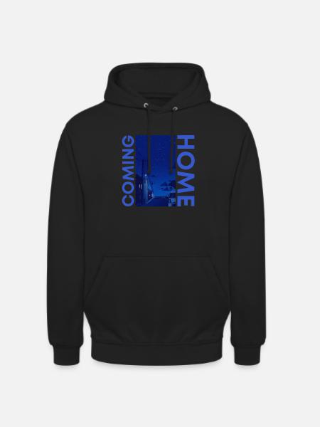 Coming Home dark blue - Unisex Hoodie - black