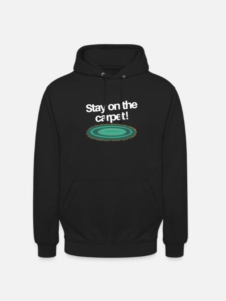 Restez sur le tapis - Sweat-shirt à capuche unisexe - noir
