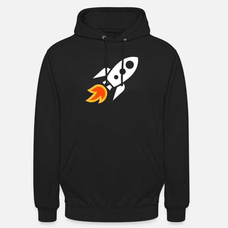 Fusée - Sweat-shirt à capuche unisexe - noir