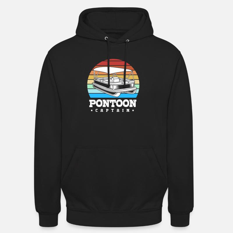 Pontonboot Boot Boote - Unisex Hoodie - Schwarz
