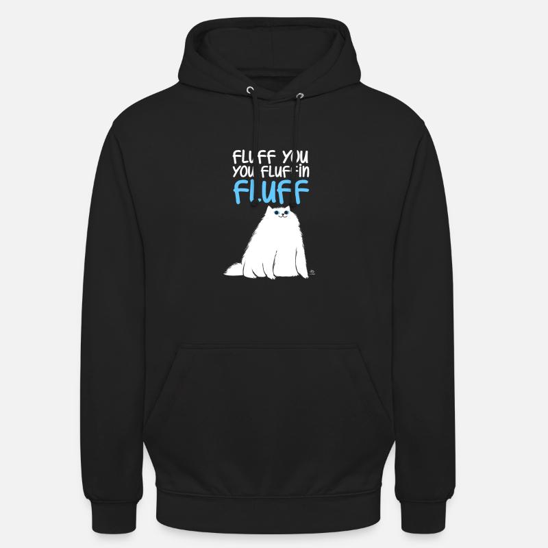 Fluffy Sie fluffin Katze Geschenk - Unisex Hoodie - Schwarz
