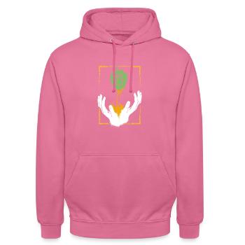 Craft Beer Hops Hobby Brasseur Maître brasseur Religion - Sweat-shirt à capuche unisexe - rose - Devant - Alina (178cm) & Michal (187cm)